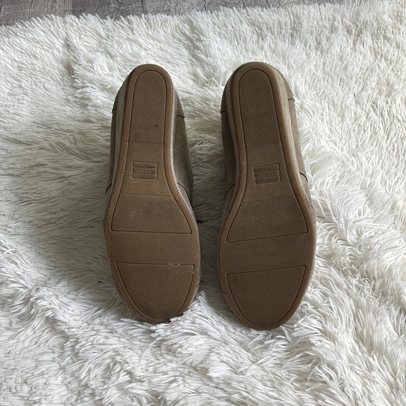 TOMS DESERT WEDGE SHOES TAUPE TAN SUEDE LACE UP - Picture 5 of 8